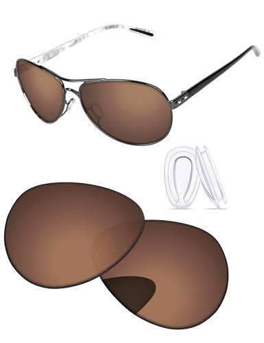 Image of Replacement Lenses & Nosepads for Oakley Feedback OO4079 59mm Sunglass - Precision Fit, UV Block & Impact Resistant