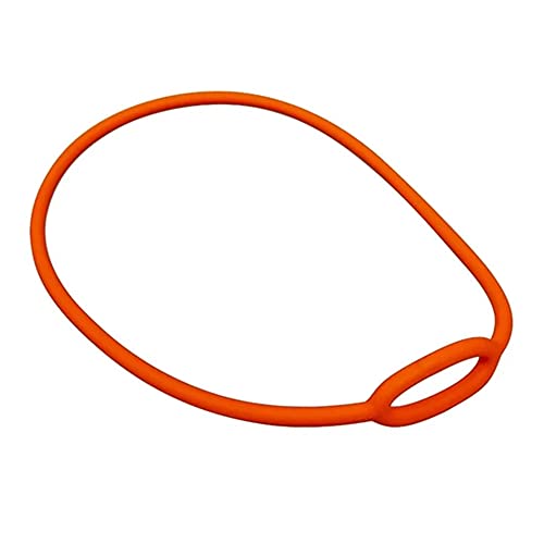 JCS Silicone Regulator Necklace, 10inch Large Size, Orange