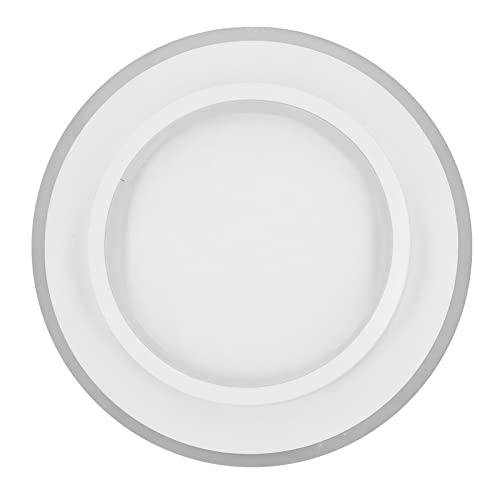 Ejoyous Lámpara de Techo LED Redonda, Lámpara de Techo LED Montada en Superficie de Aleación de Aluminio Acrílico 20W 85 265V, Redonda de Luz Suave sin Parpadeo para Sala de Estar, Dormitorio, (Luz