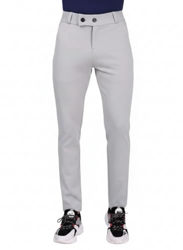 Image of Twill Lycra Men Trouser | Standard Fit Casual & Office Wear | Soft Stretchable Fabric | Comfortable Bottom Wear