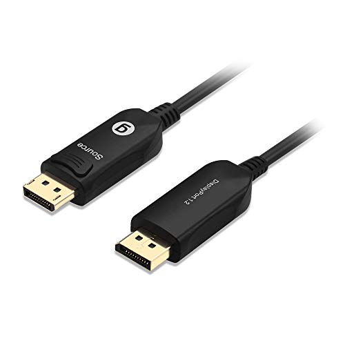 Câble optique actif DisplayPort 1.2 gofanco de 15m pour liaison vidéo longue distance sans perte