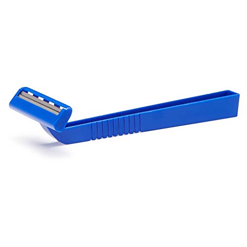 Medline BRN1312 Latex Free Disposable Twin Blade Facial Razor, Blue (Pack of 500)
