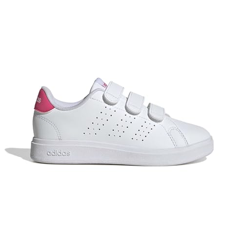 adidas Unisex Kinder Advantage Base 2.0 Children Shoes, FTWR White/FTWR White/real pink, 29 EU – Ansicht 2