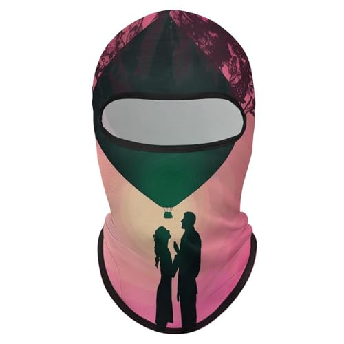 Balaclava Mask for Men Ski Mask for Women Couple in Front of Balloons Full Face Mask Face Cover for Cycling miniatura 7
