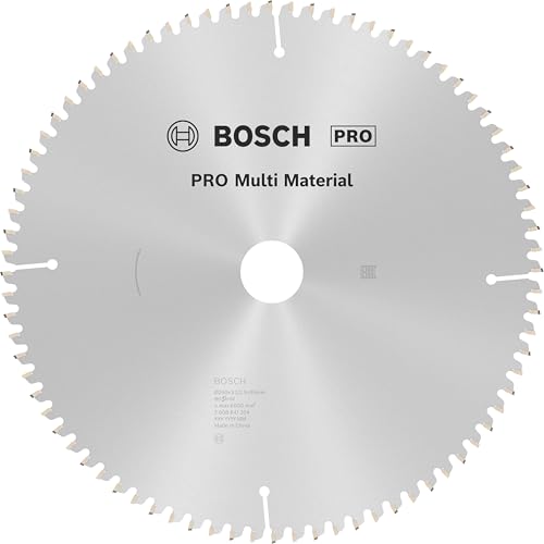 Bosch 1x PRO Multi Material Kreissägeblatt für Kabel-Kapp‑ und Gehrungssägen (für Aluminium, Kunststoff, Ø mm, Professional Zubehör Kapp- und Gehrungskreissäge)