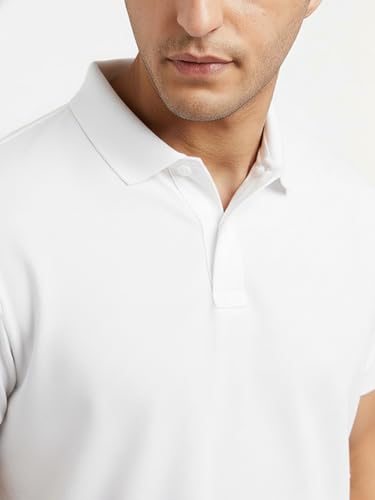 Image of Premium Cotton Pique Polo T-Shirt for Men | Half Seelves Regular Fit | Polo Neck - Ultra-Soft Breathable Fabric | Moisture Wicking