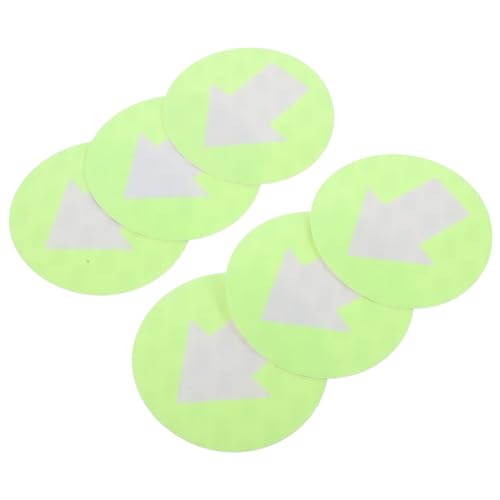 BESPORTBLE Outdoor Camping Direction Stickers 6 Pack of Reflective Arrow Direction Signs for Easy Navigation
