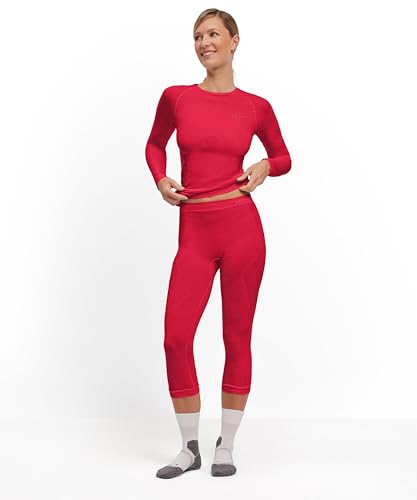 Image of Falke Women's Warm 3 /4 Tights 3 /4 Sport Tights Base Layer Bottom, Thermal Underwear, 1 Pair