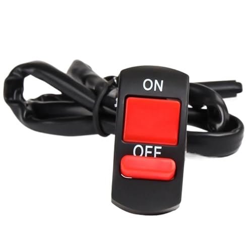Lenkergriff-Steuerschalter 22mm Universal Motorrad Lenker Flammendurchschlag Schalter EIN AUS-Taste Für Ya&ma&ha Für X Max 300 VMAX 1700 1200 125 WR250F