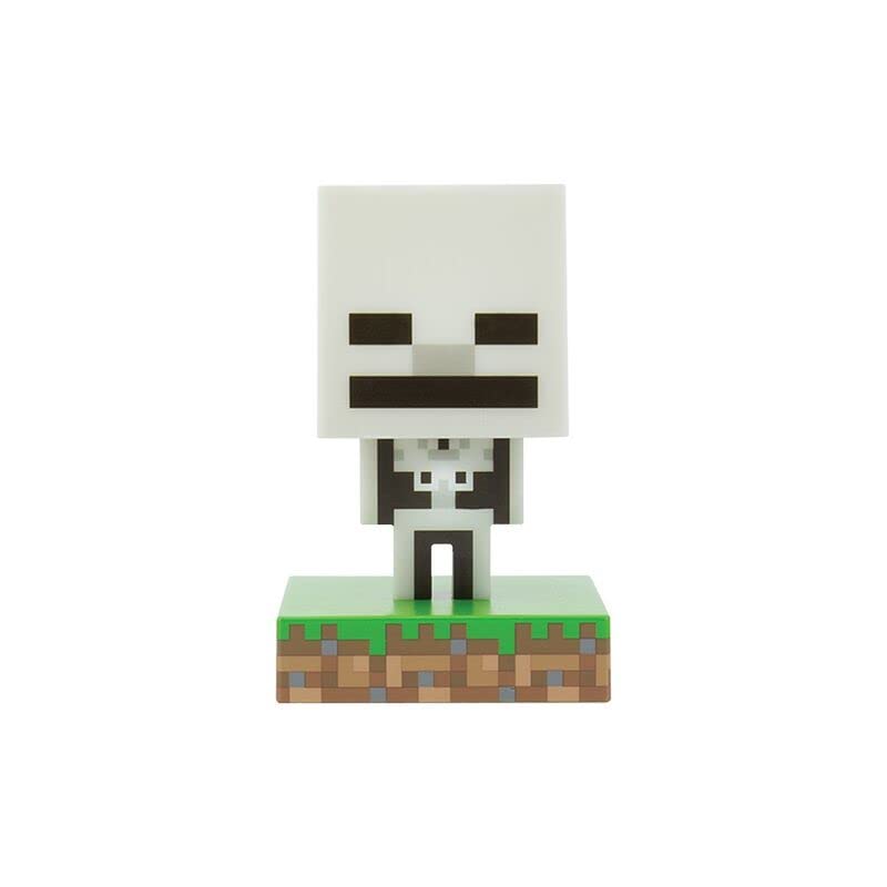 Paladone Minecraft Skeleton Icon Light Up Figure, Officially Licensed Collectible, Multicolour (PP8999MCF) - Image 3