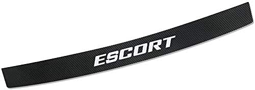 Voiture Arrière Pare Chocs Fibre Carbone Protection Autocollants pour Ford Escort, Arrière De Plaque De Garde Anti-Rayures Auto Styling Accessories
