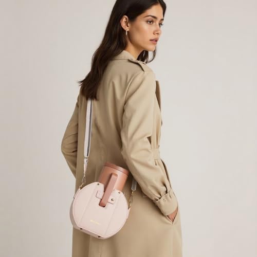 Water Cup Purse Bag for Tumbler, Gift for Women, Water Bottle Carrier Bag,Purse with Cup Holder, Round Purse3