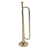 Btuty Trompete, Messingmaterial mit Ausguss, für Schulband/Militär-Orchester, für Anfänger/Studenten/Berufstätige, Militär-Signalhorn-Trompete, Kavallerie Trompete Instrument Bugle Horn