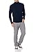 Amazon Essentials Men's Long-Sleeve Soft Touch Cotton Blend Turtleneck Sweater, Navy, Large