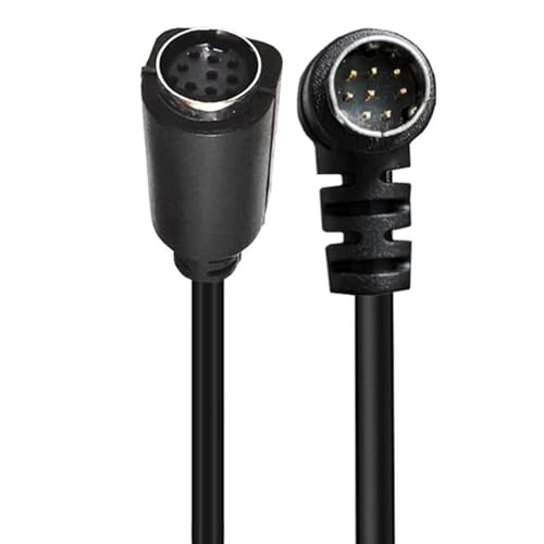 Seadream S-Video 8 Pin Mini DIN Angle Male to Female Extension Cable Mini Din 8 Pin 90 Degree Male to Female Extension Cable (1.64FT)