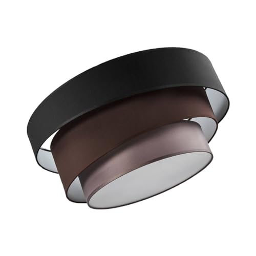 Plafoniera 'Melia' dimmerabile (Moderno) colore Nero, in Tessuto ad es. Soggiorno & Sala da pranzo (3 luci, E27) di Lindby | plafoniera in tessuto, plafoniera, lampada