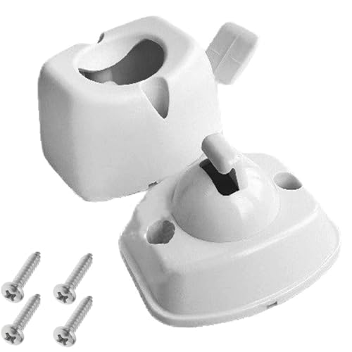 Door Retainer Catch Compatible with Coachman Elddis Caravan Motorhome White Plastic Caravan Door Retainer Replacement Kit for Coachman 2006 Elddis Motorhome Accessory (1 Pair)