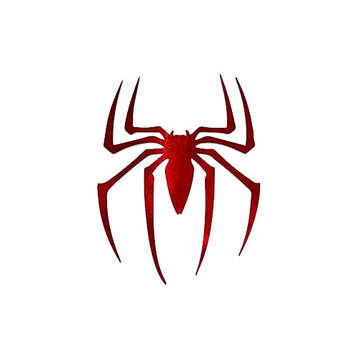 Spider Silhouette Vinyl Decal Notebook Car Laptop 4.25' x 5.5' (Red Holographic)