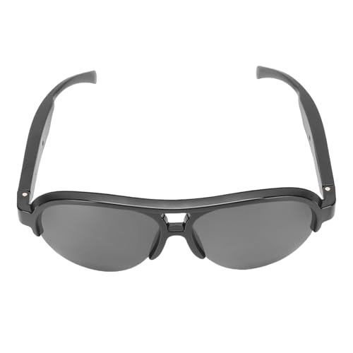 Asixxsix AI Smart Translation Glasses, 144 Languages Real Time Translation Glasses IP65 Rain Proof Touch Control Bluetooth Smart Sunglasses with Mic & Double Speakers for Men & Women