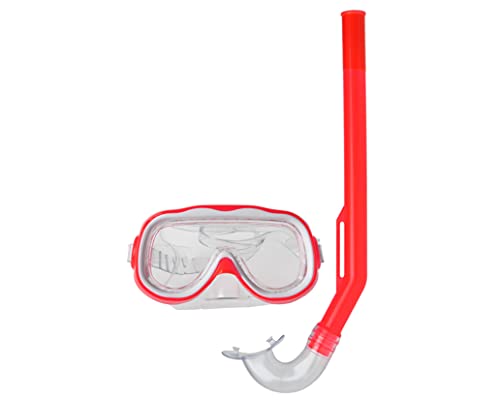 JSK Outdoor S1124339 Gafas de Buceo con Tubo Infantiles 119117, Unisex Adulto, Multicolor, Talla única