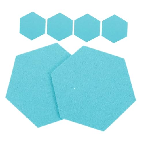 Housoutil Decorative Felt Bulletin Board Tiles Hexagonal Sound-dampening Wall Panels for Office and Home