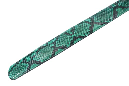Image of Pelgio Genuine Python Snake Skin Auto Locking Men's Belt 46 inch Long