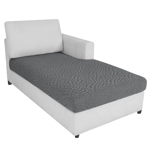 Ystyle Funda Asiento Sofa, Funda Cojin Sofa Ajustable, Funda Sofa Cojines Separado, Fundas De Cojín Elástico, Universal Fundas De Asientos Sofá (Chaise Longue, Gris Claro)