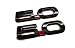 2pcs (pair) 5.0 Emblem 3D Badge Decal Stickers Replacement for 2015-2017 Mustang Black