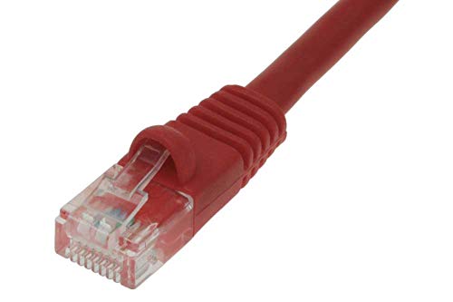 7ft Cat 5E Crossover UTP Ethernet Network Cable - Red