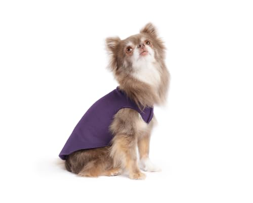 Image of Goldpaw Stretch Fleece Dog Sweater - with Spandex for 4-Way Stretch - Soft, Comfortable Dog Coat - Machine Washable - Made in the USA - Huckleberry - Size 6
