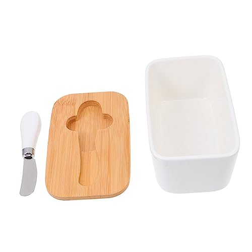 Cabilock Caja Maní Plato De Mantequilla Francesa Contenedor De Mantequilla Encargado De La Mantequilla Platos De Mantequilla Tarro De Galletas Batidor De Mantequilla Cocina Acero Inoxidable