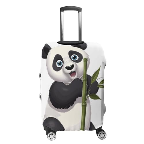 Naughty Panda Elastic Luggage Cover Suitcase Protector for 19-32 Inch Suitcases | Universal Stretchable Travel Bag Cover | Anti-Scratch, Washable with Zipper Closure S4