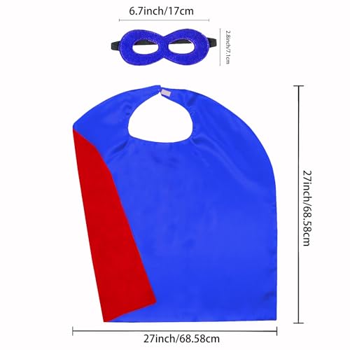 Image of Superhero Capes for Kids Halloween Costumes and Dress up - Superhero Toys Capes 4-10 Year for boys birthday party Gifts