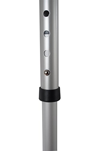 The Life Crutch - Universal Crutch| Ergonomic Handles | Articulating Tips | Supports up to 300 lbs | for Adults and Children with Heights 4'6" - 6'7" (Crutch Pads, Ergonomic Handles & Extra Tips)