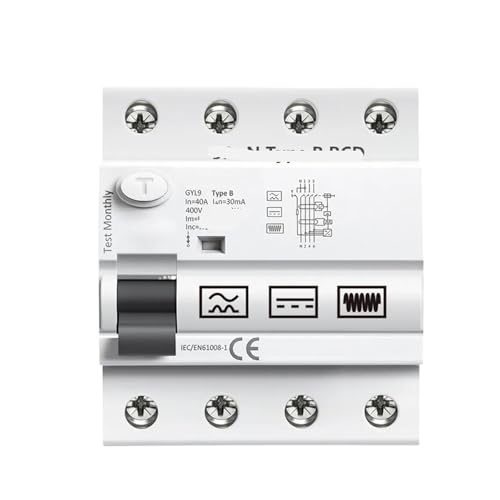 Disjoncteur de fuite à la terre 4P 40A type B GYL9 pour borne de recharge