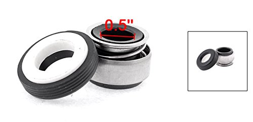 sourcing map Metallfeder 12mm Innendurchmesser Gummibalg Wasserpumpe Gleitringdichtung 301-12