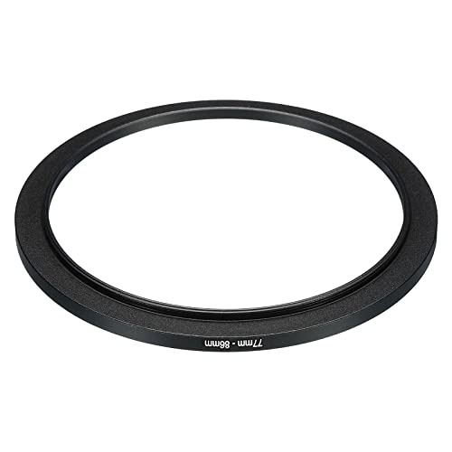 PATIKIL 77mm-86mm Metal Step Up Ring, Camera Lens Filter Adapter Ring Aluminum Filter Adapter Ring for Camera Lenses Hood Black - Image 3