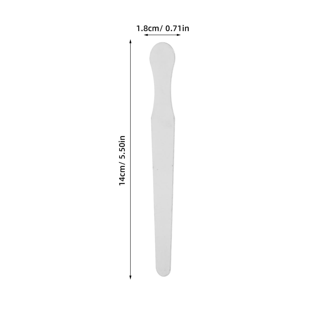 ULTECHNOVO 20 Stück Edelstahl Spatel Wiederverwendbar, Metall Zungenspatel für Mundpflege und Kosmetik, Rührstäbchen Bastelstäbchen für Harz Waxing