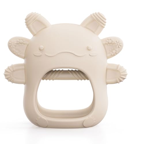 akolik Beißring Baby, Baby Spielzeug und Zahnungshilfe für 0 3 6 9 Monate, BPA-freies Beissring für Babys, Beißhandschuhe, Lebensmitteltaugliche Geschenke für Neugeborene