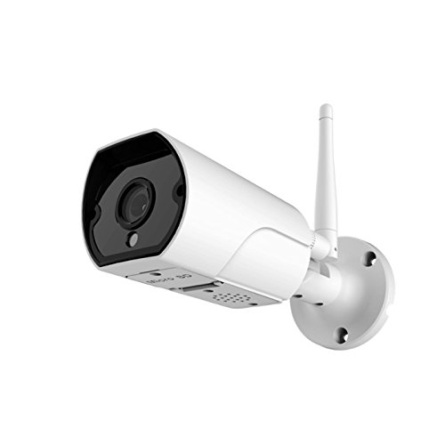Seculink 1080P Bullet Cámara IP con Lente 3,6mm IR-Cut Visión Nocturna Detección de Movimiento Alarma Audio bidireccional WiFi Control Remoto Grabación microSD IP65 Impermeable