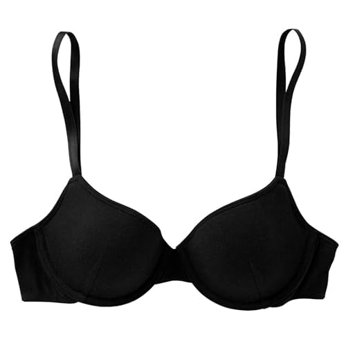 Schiesser Mädchen BH Bügel-BH gepaddet, Gr. 70AA (70AA), Schwarz (000-schwarz)
