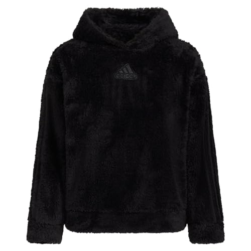 adidas Girl's Cozy Sherpa Hood Pullover (Big Kids)