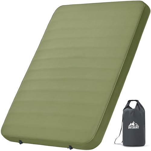 OUTSKIRT Isomatte Selbstaufblasend, 10cm Dicke Camping Matratze Selbstaufblasend mit Pumpsack...