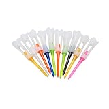 heyous 10PCS Orange Plastic Golf Tee Peg Length 3.346 Inch Golf Equipment Suitable for Casual Gaming and Competitive Tournaments