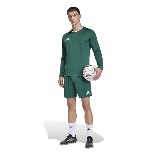 adidas Herren Entrada26 Long Sleeve Jersey Shirt, Team Dark Green/White, M – Ansicht 6