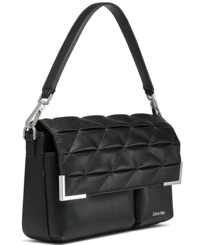 Image of Calvin Klein Women's Mica Organizational Flap Demi Shoulder Bag & Crossbody