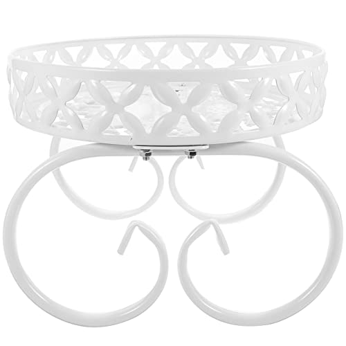 YARNOW Supporto Per Piante Da Interno in Ferro Multiuso Espositore Per Vasi Bianchi Portafiori Da Tavolo Supporto Per Giardinaggio e Decorazione d Interni