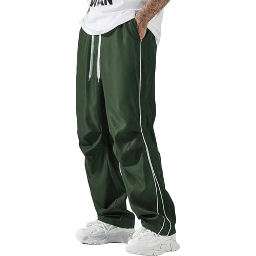 Pantalon de jogging pour homme contre la chaleur : coupe ample avec cordon