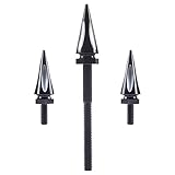Moto Onfire Black Windshield Spike Bolts Windscreen Screws Fit for Harley Touring Models (Street Glide 2014+)