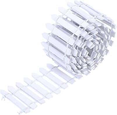 Weißer Miniatur-Gartenzaun aus Holz, Lattenzaun, Bordüre, Bonsai, Feengarten, Dekoration, Ornament, dekorative Zäune, Outdoor-Dekoration